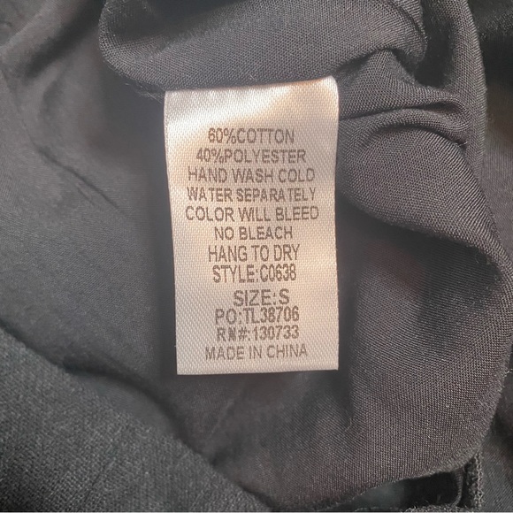 Umgee Floral Embroidered Miniskirt - Size S, Black/Muti - Picture 8 of 8